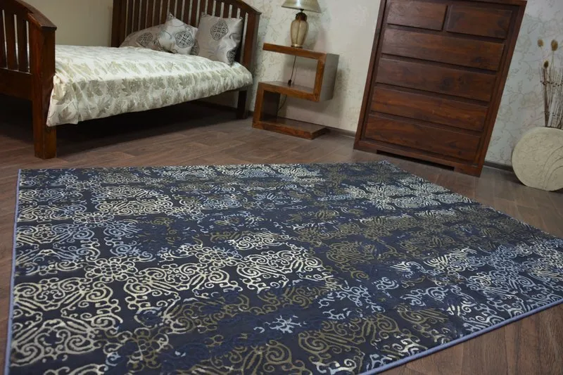 Dywan DROP JASMINE 453 D.blue