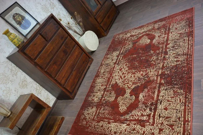 Dywan DROP JASMINE 456 Rust/D.beige
