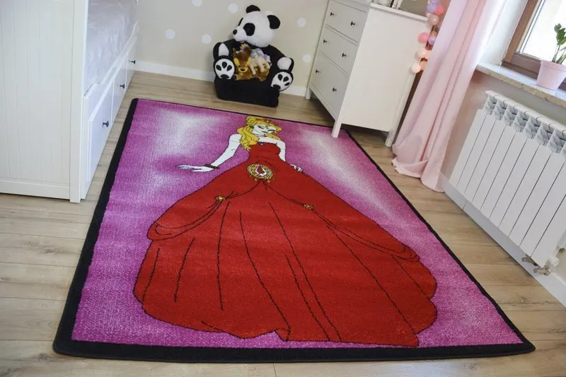 Dywan KIDS Princess różowy C425