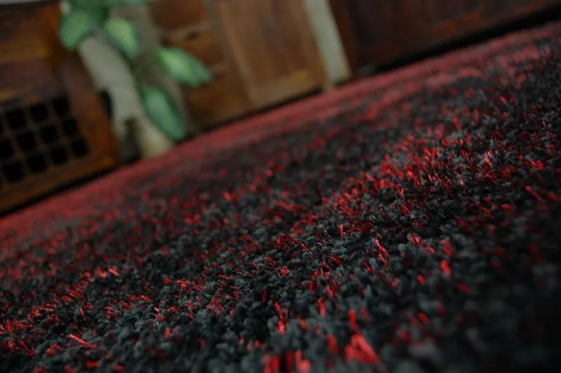 Dywan SHAGGY NARIN P901 black red
