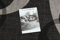 DYWAN SZNURKOWY SIZAL FLOORLUX 20078 CZARNA / srebrny 
