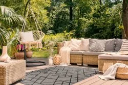 DYWAN SZNURKOWY SIZAL FLOORLUX 20508 taupe / champagne TRÓJKĄTY