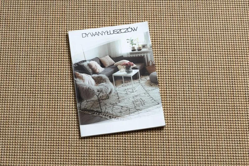 DYWAN SZNURKOWY SIZAL FLOORLUX 20580 gładki, jednolity, jednokolorowy - natural / coffeee