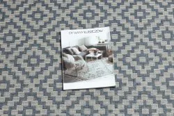 Dywan SZNURKOWY SIZAL FLAT 48357/951 KWADRATY