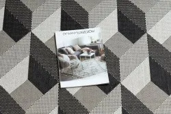 Dywan SZNURKOWY SIZAL FLAT 48624/690 KOSTKI 3D