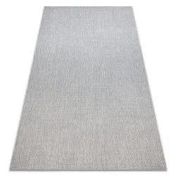 Dywan SZNURKOWY SIZAL FLAT 48663/037 srebrny GŁADKI