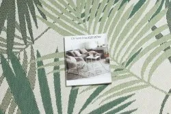Dywan SZNURKOWY SIZAL COLOR 19433/062 Liście Zielony JUNGLE