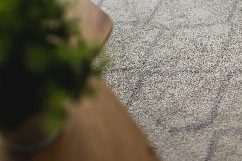 Dywan SOFT 8050 ZYGZAK BOHO krem / jasny brąz