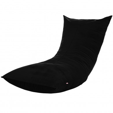 Black bean bag chair Positano velvet