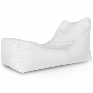 White bean bag chair lounge Ateny outdoor