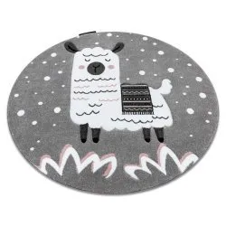 Carpet PETIT LAMA circle grey