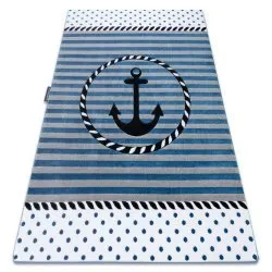 Carpet PETIT MARINE ANCHOR SEA blue