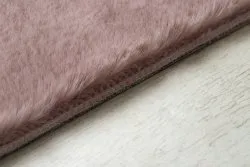 Carpet BUNNY pink IMITATION OF RABBIT FUR