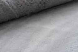 Dywan BUNNY srebrny IMITACJA FUTRA KRÓLIKA