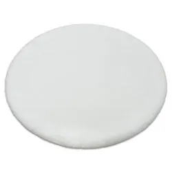 Carpet BUNNY circle white IMITATION OF RABBIT FUR