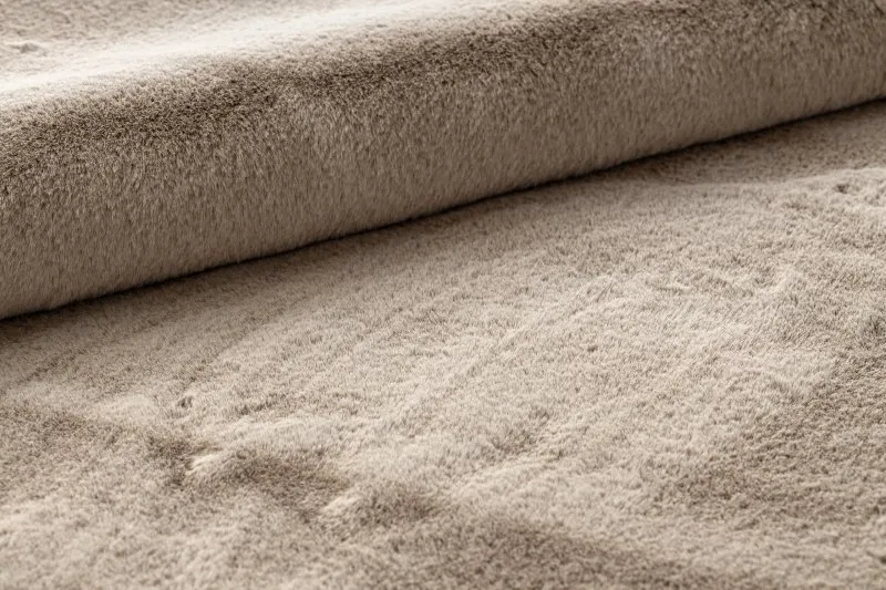 Dywan BUNNY taupe beż IMITACJA FUTRA KRÓLIKA