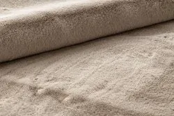 Dywan BUNNY koło taupe beż IMITACJA FUTRA KRÓLIKA
