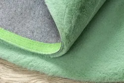 Dywan BUNNY koło zielony IMITACJA FUTRA KRÓLIKA