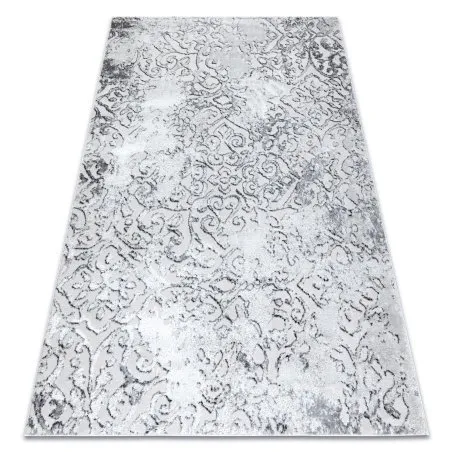 Dywan MEFE nowoczesny  8724 Ornament vintage przecierany - Strukturalny, dwa poziomy runa szary