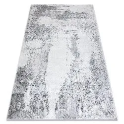 Dywan MEFE nowoczesny  8731 Przecierany vintage - Strukturalny, dwa poziomy runa szary