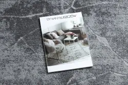 Dywan MEFE nowoczesny Koło 2783 Marmur - Strukturalny, dwa poziomy runa szary