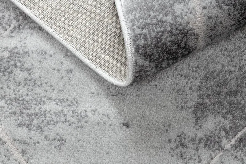 Dywan MEFE nowoczesny Koło 2783 Marmur - Strukturalny, dwa poziomy runa szary