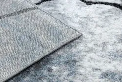Dywan nowoczesny COZY 8873 Cracks Popękany beton - Strukturalny, dwa poziomy runa jasny szary / niebieski