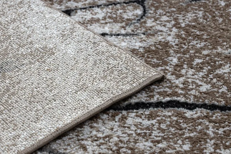 Dywan nowoczesny COZY 8875 Wood, pień - Strukturalny, dwa poziomy runa brązowy