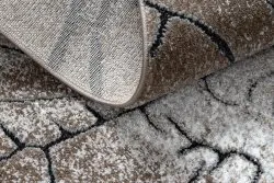 Dywan nowoczesny COZY 8875 Wood, pień - Strukturalny, dwa poziomy runa brązowy