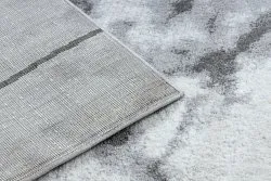Dywan nowoczesny COZY Lina, geometryczny, marmur - Strukturalny, dwa poziomy runa szary