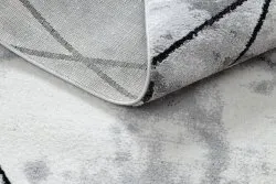 Dywan nowoczesny COZY Lina, geometryczny, marmur - Strukturalny, dwa poziomy runa szary