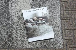 Dywan NOBLE nowoczesny  1512 67 Ramka, grecki vintage przecierany - Strukturalny, dwa poziomy runa krem / beż