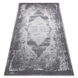Modern NOBLE carpet 9479 65 ornament vintage - structural two levels of fleece cream / grey