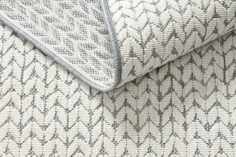 Dywan SPRING 20467332 Jodełka, chevron sznurkowy, pętelkowy - krem
