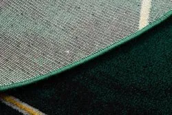 Dywan EMERALD ekskluzywny 1022 koło - glamour, stylowy marmur, geometryczny butelkowa zieleń / złoty
