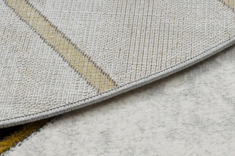 Dywan EMERALD ekskluzywny 1015 koło - glamour, stylowy marmur, geometryczny butelkowa zieleń / złoty