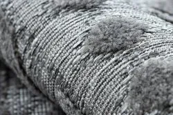 Dywan Strukturalny SOLE D3852 Boho, romby - płasko tkany szary