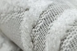 Dywan Strukturalny SOLE D3851 Boho, romby - płasko tkany beż