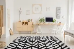 Dywan nowoczesny MUNDO E0571 jodełka, chevron outdoor beż / czarny