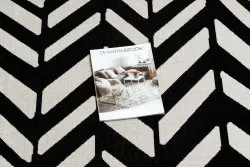 Dywan nowoczesny MUNDO E0571 jodełka, chevron outdoor beż / czarny