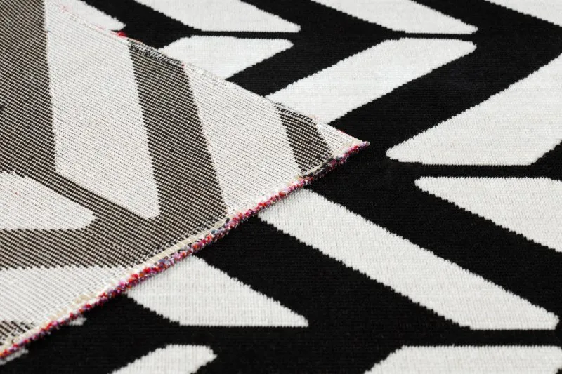 Dywan nowoczesny MUNDO E0571 jodełka, chevron outdoor beż / czarny