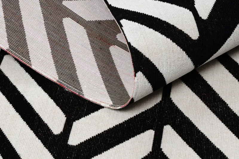Dywan nowoczesny MUNDO E0571 jodełka, chevron outdoor beż / czarny
