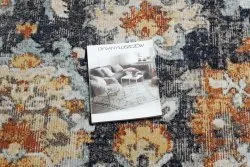 Dywan nowoczesny MUNDO E0671 orientalny vintage outdoor czarny / żółty