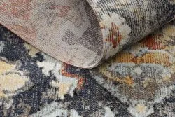 Dywan nowoczesny MUNDO E0671 orientalny vintage outdoor czarny / żółty