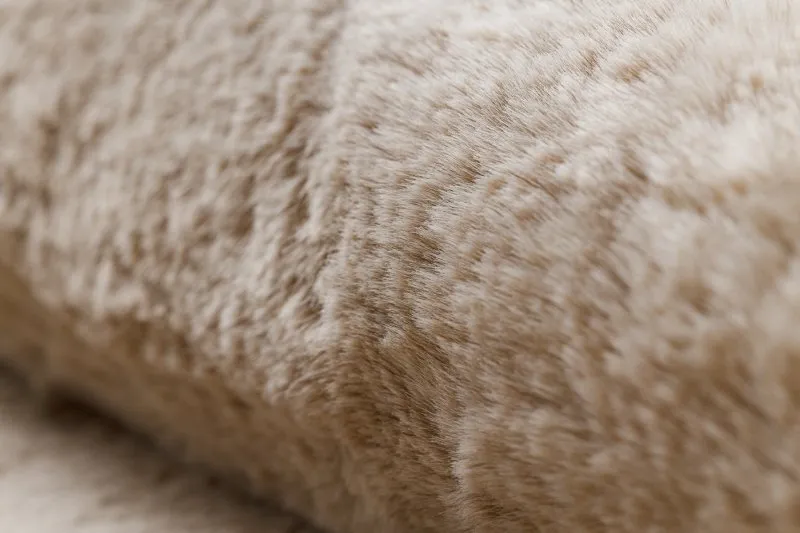 Dywan POSH Shaggy camel, beż gruby, pluszowy, antypoślizgowy, do prania