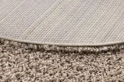 Dywan SOFFI koło shaggy 5cm beż