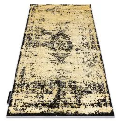 Modern DE LUXE carpet 2083 ornament vintage - structural gold / grey