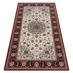 Dywan NAIN Ornament, ramka 6635/51036 beż / bordo