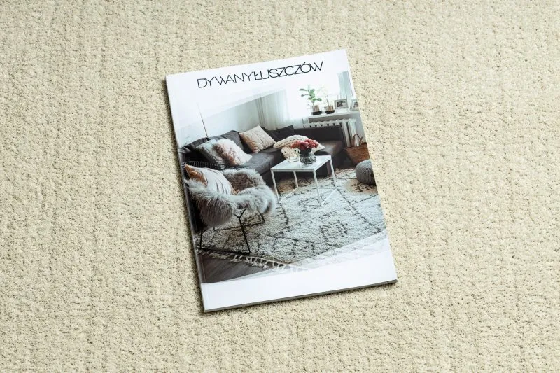 Nowoczesny dywan do prania LATIO 71351056 koło krem