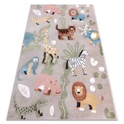 Carpet FUN Africa for children, animals, Africa beige